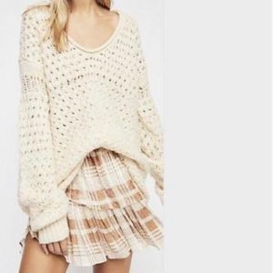 ✦sold✦Free People Crashing Waves Pullover Cream S
